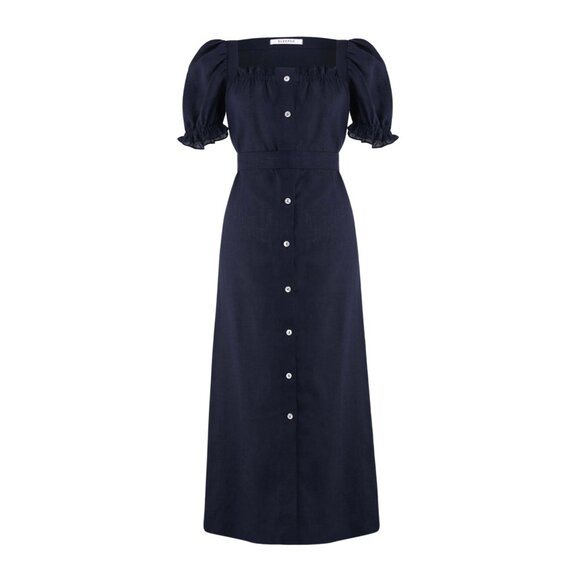 Sleeper Maxi Dress Brigitte in Navy - Picture 1 of 1